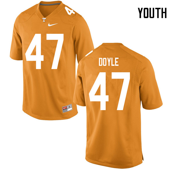 Youth #47 Joe Doyle Tennessee Volunteers College Football Jerseys Sale-Orange